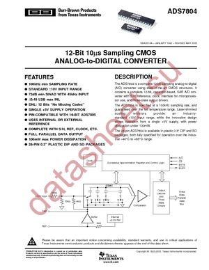 ADS7804P datasheet  